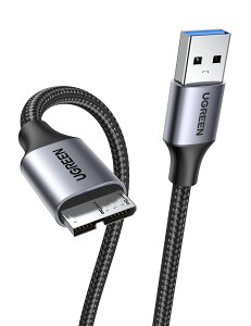 UGREEN USB3.0 P[u Microb ^CvAIX - }CN^CvBIX USB3.0}CNP[u ϋv iC҂ Ot HDD SSD hCu Galaxy S5 Note 3 ȂǂɑΉi0.5mj