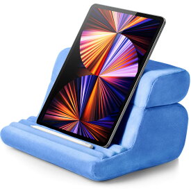 UGREEN タブレットスタンド ピロースタンド クッション 膝 枕式 寝ながらスタンド 角度調整可 4.7ー12.9インチに対応 iPad9 iPad mini iPad Pro iPad Air iphone 13/12 スイッチなどに適用（ブルー）