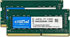 Crucial(クルーシャル) CFD販売 ノートPC用メモリ PC4-19200 (DDR4-2400) 16GB×2枚 (32GB) 相性保証 無期限保証 260pin Crucial by Micron W4N2400CM-16GQ