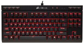 Corsair USB-A K63 Red LED -日本語キーボード- [Cherry MX Redキースイッチ採用 コンパクト テンキーレスゲーミングキーボード] KB395 CH-9115020-JP