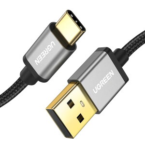 UGREEN Type C P[u USB }[d Quick Charge 3.0 P[u ϋviC҂ 10000ȏ̋Ȑ܃eXg AhCh[dR[h Xperia XZAAquos RAGalaxy S8/S8 Plus/S9A Android ^CvcΉ-0.5m