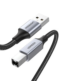UGREEN プリンターケーブル 1m USB2.0 Type B ケーブル 高耐久性 ナイロン編み Canon/Epson/Brother/HPなどのプリン,スキャナー,ピアノ,DAC に対応 そのほかUSB(Bタイプ)機器