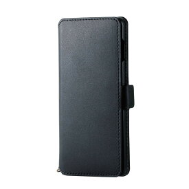エレコム Galaxy S10 ケース 手帳型 NEUTS ソフトレザー モダン×カジュアル [心地よいスタンダード] マグネット付き スタンド機能 ブラック PM-GS10PLFY2BK