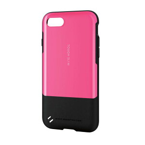 �G���R�� iPhone8 �P�[�X �J�o�[ �Ռ��z�� �������̏Ռ�����{�̂���� TOUGH SLIM �Ռ��z�� �t�B�����t iPhone7 �Ή� �s���N PM-A17MTSPN