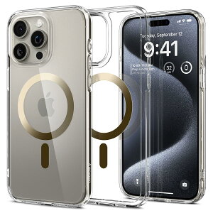 Spigen iPhone15Pro �P�[�X MagSafe �N���A �ϏՌ� �ČRMIL�K�i�擾 �X�g���b�v�z�[�� ���ϗ}�� ���� �X�g���b�v�z�[�� 2�d�\�� �����Y�ی� �C�菝�h�~ MagSafe ���C�����X�[�d�Ή� �E���g���E�n�C�u��
