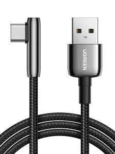 UGREEN L USB CP[u 3A 0.5m  iC҂ USB A to Type C}[d fh~ Galaxy S10 S10e S9 Plus Note 9 8, LG G8 G7 V40 V20 V30, Moto Z Z3, ȂǑΉ