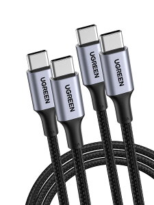 UGREEN USB Type CP[uPDΉ100W/5A }[dUSB C to USB C fh~ iPhone 15AMacBook ProAMatebookAiPadAXperiaAGalaxyType-c@Ή (1M-2{Zbg)