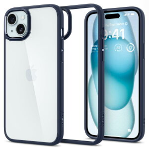 Spigen iPhone 15 �P�[�X �N���A �ϏՌ� ���ςȂ� �ČRMIL�K�i�擾 �X�g���b�v�z�[�� ���� TPU �o���p�[�P�[�X 2�d�\�� �����Y�ی� �C�菝�h�~ ���C�����X�[�d�Ή� �E���g���E�n�C�u���b�h ACS06801 (