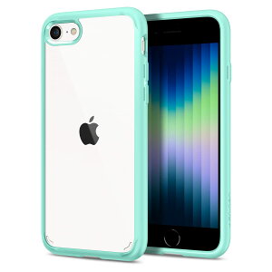 Spigen iPhone SE3 P[X 3 2022 iPhone SE2 2 iPhone7 iPhone8p P[X wʃNA ČRMILKi擾 ϏՌ 菝h~ CX[dΉ EgEnCubh 042CS20925 (~g)