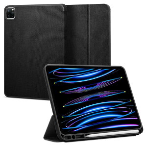 Spigen iPad Pro 11C` P[X (2022 2021 2020 2018)p 4/3/2/1/Ή Jo[ X^h Apple Pencil[ ϏՌ 菝h~ t@ubN Jo[ Ռ z A[otBbg ACS01054 (ubN)