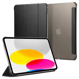 Spigen iPad 10 P[X (2022) Ή 10.9C` X y X^h Apple PencilΉ [d I[gX[v O PUU[ X}[gtH[h ACS05309 (ubN)