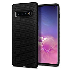 Spigen Galaxy S10 �P�[�X [ SC-03L SCV41 ] �Ή� TPU �y�� �ČRMIL�K�i�擾 �ϏՌ� �V���v�� �}�b�g���H ���C�����X�[�d�Ή� ���L�b�h�E�G�A�[ 605CS25799 (�}�b�g�E�u���b�N)