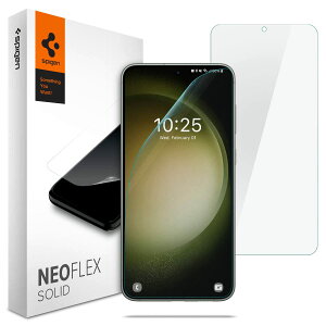 Spigen NeoFlex Solid �t�B���� Galaxy S23 �p �S�ʕی� PET�f�� �M�����N�V�[ S23 �Ή� �\�蒼�����\ �t���J�o�[ 2����