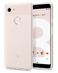 Spigen Pixel 3 �P�[�X TPU �\�t�g�P�[�X �S�� �N���A �Ռ� �z�� �J�����ی� �X�N���[���ی� �w��h�~ �ɂ��ݖh�~ ���^ �y�� ���L�b�h�E�N���X�^�� F19CS25032 (�N���X�^���E�N���A)