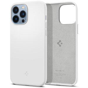Spigen iPhone 13 Pro Max �P�[�X �V���R�� 4�d�\�� �w��h�~ �C�菝�h�~ �����Y�ی� �����^ ���y�� �V���R���t�B�b�g ACS03229 (�z���C�g)