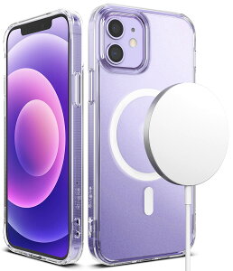 RingkeiPhone 12/12Pro �P�[�X FUSION TPU+PC ���΂݂Ȃ� �ω��� �����h�~ �ϏՌ� �}�O�l�b�g���� �X�}�z�P�[�X �X�}�z�J�o�[ �A�C�t�H��12/12�v�� (�X�g���b�v�z�[���t��) - Magnetic Matte Clear