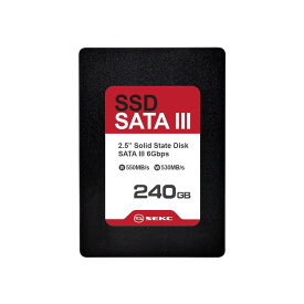 SEKC SSD 240GB SATA III 6Gb/s内蔵2.5インチ 7mm 3D NAND搭載 最大読出速度550MB/s、最大書込速度530MB/s - SS310240G