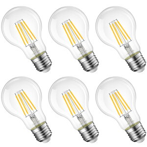 LVWIT LED�d�� E26���� 100W�`���� �t�B�������g�d�� 2700K �d���F 1521LM �ȃG�l10.5W �N���A�^�C�v ���g���d�� ���͋C �V�[�����O �y���_���g PSE�F�؍ς� 6�� �������Ή�