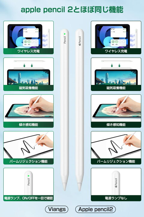 楽天市場】正規認証品 ワイヤレス充電アップルペンシル Viangs 