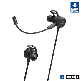 PS5動作確認済有線 ホリゲーミングヘッドセット インイヤー for PlayStation®4 ブラックSONYライセンス商品
