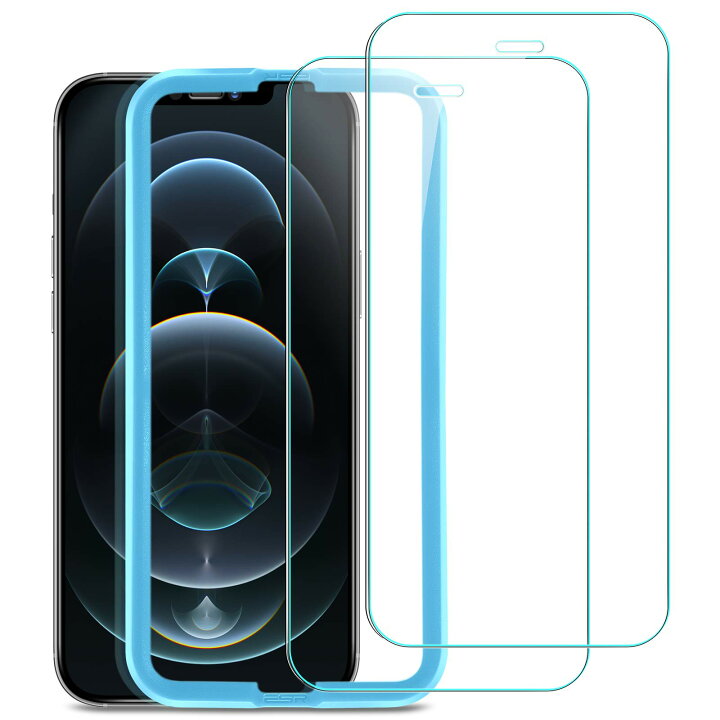 楽天市場】ESR iPhone12Pro Max 用 ガラスフィルム 2枚入り 強化ガラス 