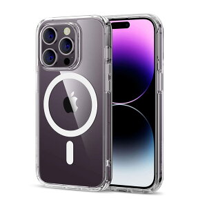 ESR iPhone14Pro �P�[�X MagSafe�Ή� �ϏՌ� �ČRMIL�K�i ���ɋ����w�� ���C�����X�[�d �X�g���b�v�z�[���t�� �A�C�t�H��14pro �p HaloLock���� �n�C�u���b�h���C�P�[�X 6.1�C���` �N���A Classic Series