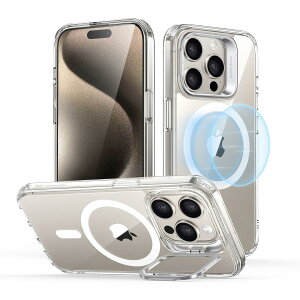 ESR iPhone 15 Pro Max �P�[�X MagSafe�Ή� �ČRMIL�K�i�̕ی� �B��X�^���h �X�}�z�P�[�X ���h�~�w�� �N���A Classic�V���[�Y