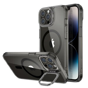 ESR iPhone 14 Pro Max�P�[�X �L�b�N�X�^���h HaloLock �t���P�[�X MagSafe �Ή� �X�^���h�t�� �ČRMIL�K�i�̕ی� �J���������O �X�^���h���� ���h�~�w�� 6.7�C���` �N���A_�u���b�N Classic Series