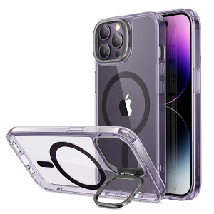 ESR iPhone 14 Pro Max �P�[�X �L�b�N�X�^���h HaloLock �t���P�[�X MagSafe �Ή� �X�^���h�t�� �ČRMIL�K�i�̕ی� �J���������O �X�^���h���� ���h�~�w�� 6.7�C���` �p�[�v�� Classic Series