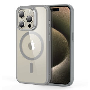 ESR for iPhone 15 Pro Max �P�[�X MagSafe�Ή� �ČRMIL�K�i�̕ی� �ω��� ���ɋ����w�� iPhone 15 Pro Max �p ���C�X�}�z�P�[�X �N���A_�O���[ Classic�V���[�Y