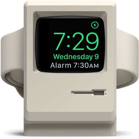 elago Apple Watch 対応 充電 スタンド シリコン 充電ドック レトロデザイン [ AppleWatch 45mm / 44mm / 42mm / 41mm / 40mm / 38mm アップルウォッチ 9 /8 / 7 / 6 / SE2 / SE / 5 / 4 / 3 / 2 / 1 対応 ] W3 STAND ホワイト