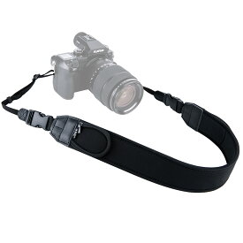 JJC NS-Q2 Extra Wide Comfort Neoprene Neck Strap with Quick Release Clip/Small Pockets