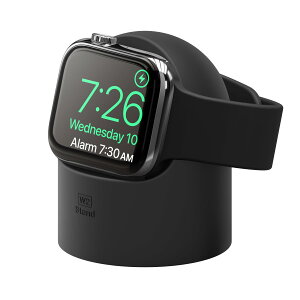 elago Apple Watch �Ή� �[�d �X�^���h �V���R�� �[�d�h�b�N [ AppleWatch 45mm / 44mm / 42mm / 41mm / 40mm / 38mm �A�b�v���E�H�b�` 9 / 8 / 7 / 6 / SE2 / SE / 5 / 4 / 3 / 2 / 1 �Ή� ] W2 STAND �u���b�N
