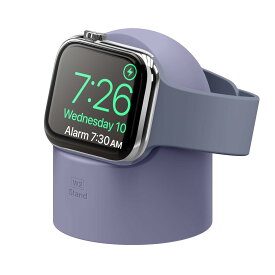 elago Apple Watch 対応 充電 スタンド シリコン 充電ドック アクセサリー [ AppleWatch 45mm / 44mm / 42mm / 41mm / 40mm / 38mm 各種 アップルウォッチ 8 / 7 / 6 / SE2 / SE / 5 / 4 / 3 / 2 / 1 対応 ] W2 STAND ラベンダーグレー