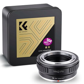 KF Concept マウントアダプター M42マウントレンズ-FUJIFILM FX X-Pro1 マウントカメラ装着用レンズアダプターリング レンズマウントアダプター M42-FXマウント 変換アダプター