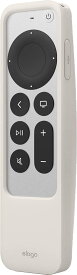 elago Apple TV 4K 2022 / AppleTV 4K 2021 対応 リモコン ケース AirTag 収納 可能 Siri Remote コントローラー 用 耐 衝撃 シリコン ケース 落下防止 用 ストラップ 付属 カバー [ AppleTV4K 第3世代 / アップルTV 4K 第2世代 対応 ] R5 CASE ストーン