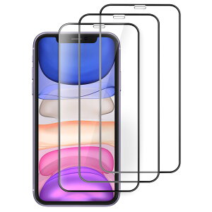 JEDirect iPhone 11/iPhone XR (6.1C`p) Sʕی썕tB 9HKXtB P[XɊȂ HDNA 3Zbg