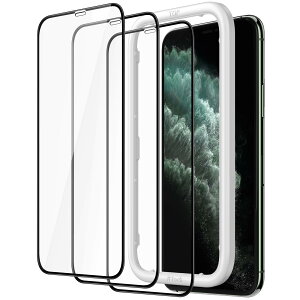 JEDirect iPhone11ProMax/iPhoneXSMax (11 Pro Max/XS Max6.5C`p) SʕیtB KXtB  KChgt P[XɊȂ HDNA 3Zbg