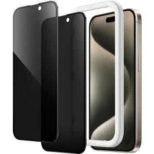 JEDirect iPhone15ProMax 6.7C`i15 Pro Maxjp vCoV[tXN[یtB KXtB `h~ KXtB  KChgt P[XɊȂ 2Zbg