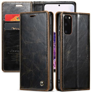 JDDLang Galaxy S20�P�[�X �蒠�^ galaxy s20�J�o�[ �蒠 SC-51A SCG01 ���z�^ �ی�P�[�X����炭���[ S20 �g�уX�}�z�P�[�X s20 ���g���ȃr�W�l�X�^�C�vcase �J�[�h