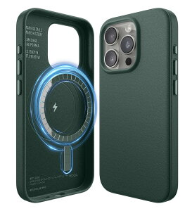 elago iPhone 15 Pro �Ή� �P�[�X MagSafe �Ή� PU���U�[ �ϏՌ��P�[�X ������v �ϏՌ� �}�O�Z�[�t �X�}�z�P�[�X [ Apple iPhone15 Pro �A�C�t�H��15 �v�� �Ή� iPhone15Pro�P�[�X ] MAGNETIC LEATHER CASE �u���b�N (�~