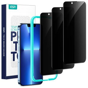 �`�����h�~ESR iPhone 14/13/13 Pro �K���X�t�B���� [�K�C�h�g�t���\��₷�� ] 360 �S���� �`�����h�~ �ϏՌ� �w��ƋC�A�h�~ ��phone14 �K���X�t�B���� ��phone13 pro �ی�t�B���� �����K���X 3������