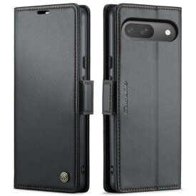 QLTYPRI Google Pixel 9 / 9 Pro ケース 手帳型 pixel9 / 9 Pro 財布型 携帯カバー ピクセル9 / 9 Pro スマホケース 上質PUレザー カード収納 スマグネット式 タンド機能付き 耐衝撃 全面保護 軽量薄型 着脱しやすい ワイヤレス充電対応 (ブラック)