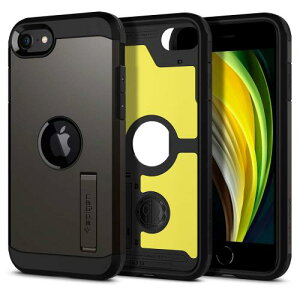 Spigen iPhone SE3 SE2 3/2 P[X iPhone7/8p P[XϏՌ X^ht ČRMILKi擾 Ow\ X}zX^h Jی h~ Ռz CX[d ^tEA[}[ ACS00949 (K