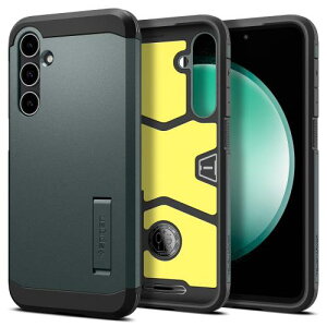 Spigen Galaxy S23 FE �P�[�X �X�^���h�t�� �ČRMIL�K�i�擾 �ϏՌ� �O�w�\�� �J�����ی� ���h�~ ���C�����X�[�d �^�t�E�A�[�}�[ ACS06365 (�A�r�X�E�O���[��)