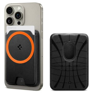 [Spigen] MagSafeΉ J[hP[X 3 }Olbg CV[h iPhone 15, iPhone 14, iPhone 13, iPhone 12 Ή }Olbg X}z J[hP[X ʌn ICJ[h }OtBbg+ AFA06866 (ubN)