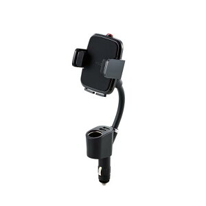 GR ԍڃz_[ X}zX^h VK[\Pbg^Cv 4.5cm~9cm܂őΉ USB|[g×2t 4.8A ubN P-CARS04BK