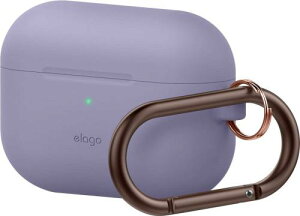 elago AirPods Pro 対応 ケース カラビナ 付き 耐衝撃 シンプル シリコン カバー 衝撃 吸収 スリム ソフト ケースカバー 落下防止 保護 アクセサリー [ Apple AirPodsPro MWP22J/A エアーポッズPro エアーポ