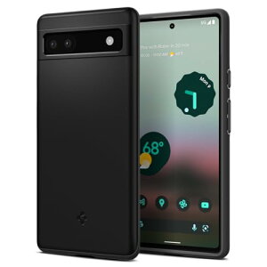 Spigen Pixel6a P[X ^ Yی C菝h~ ^Jo[ y wh~ Vv }bgdグ VEtBbg ACS04473 (ubN)
