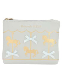 [メゾン ド フルール] ポーチ カルーセルポーチ Sax